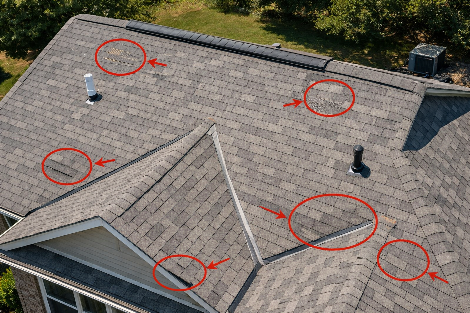 Roof inspection example