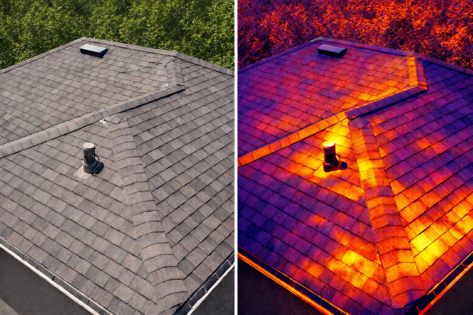 Thermal roof inspection